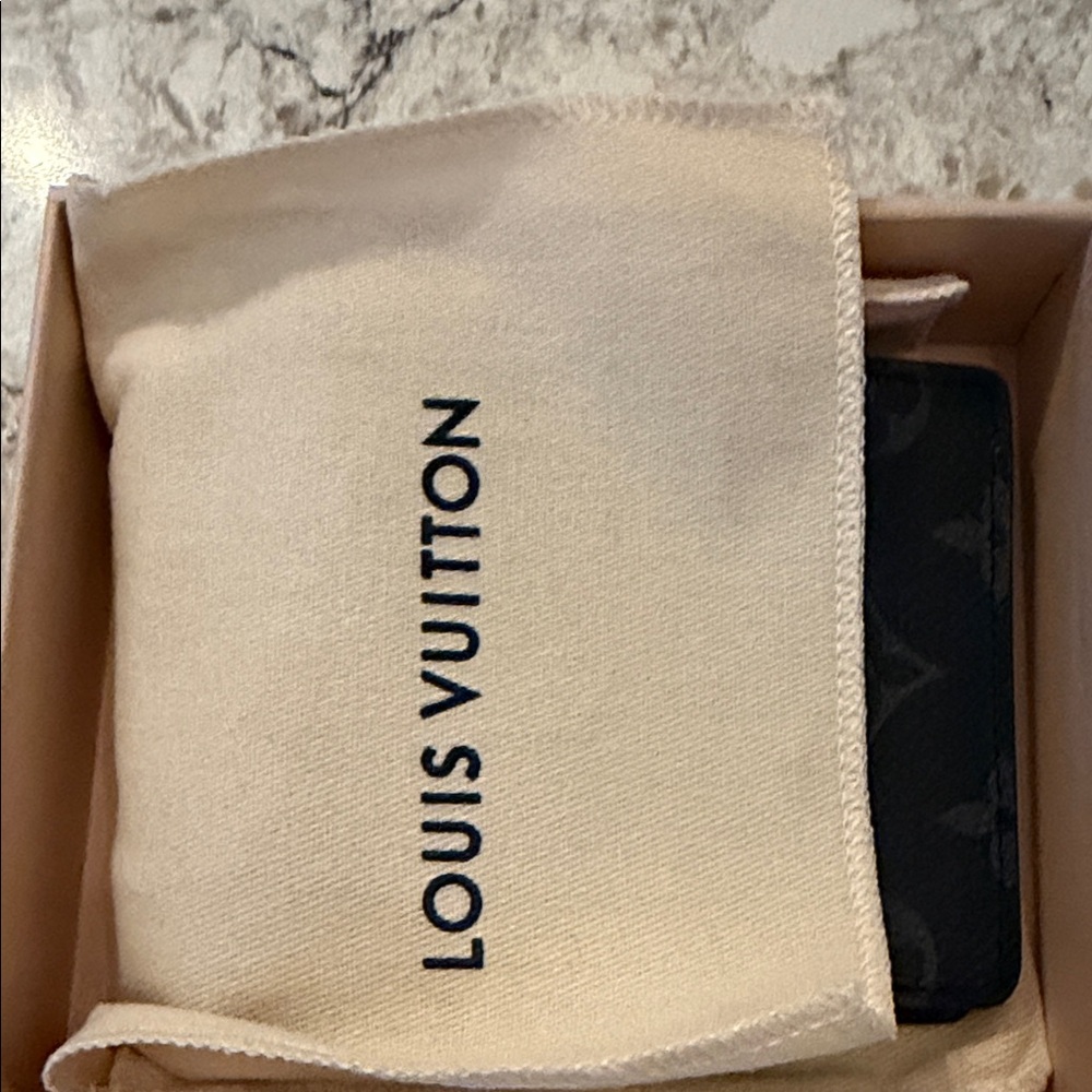 Louis Vuitton Black Monogram Eclipse Compact Bi-Fold Wallet - Picture 2 of 7